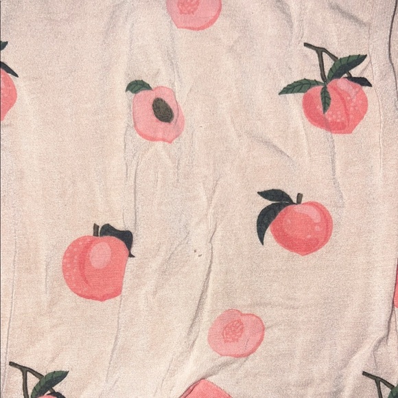 Kyte BABY Pink Peach Print Footie - Picture 4 of 4